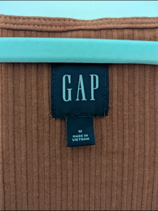 GAP Ribbed Maxi Dress in Rust - Picture 2 of 4